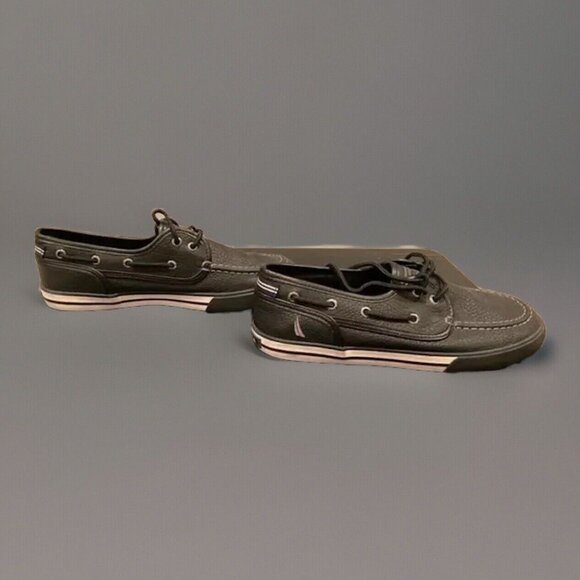 Nautica Spinnaker Black Loafer Shoes Boys Size 5 EXCELLENT CONDITION - Picture 4 of 7